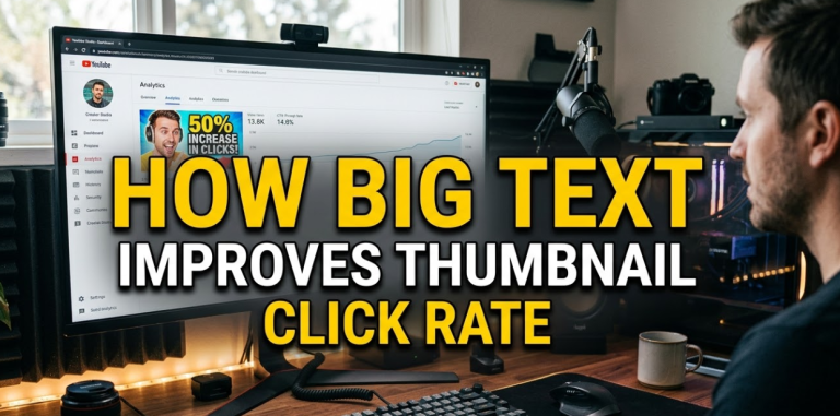 How Big Text Improves Thumbnail Click Rate