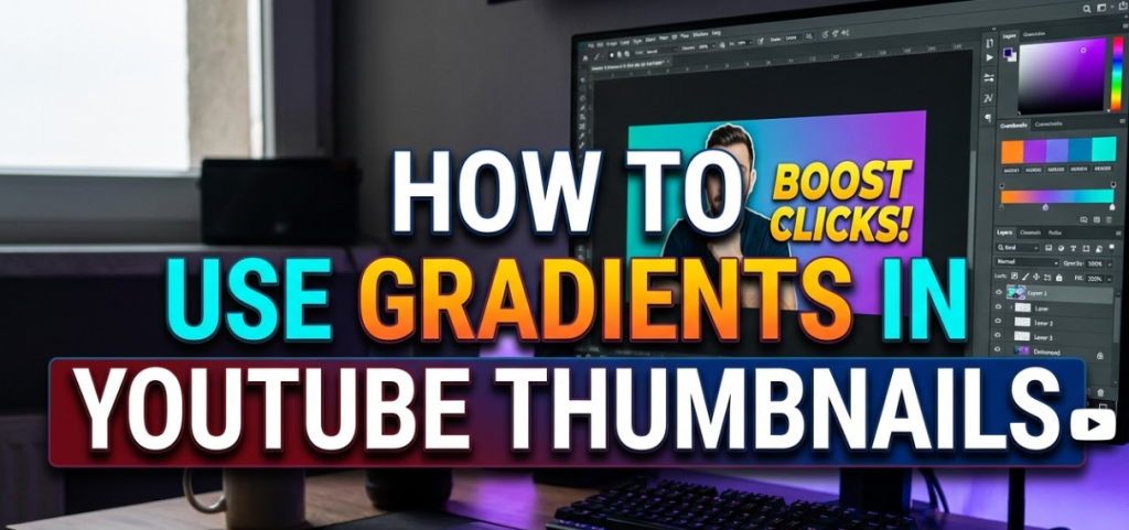 How to Use Gradients in YouTube Thumbnails